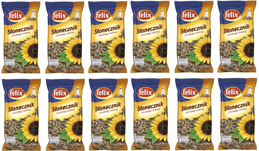 12 x 100 g Felix Slunečnice pražená a solená Kartonová