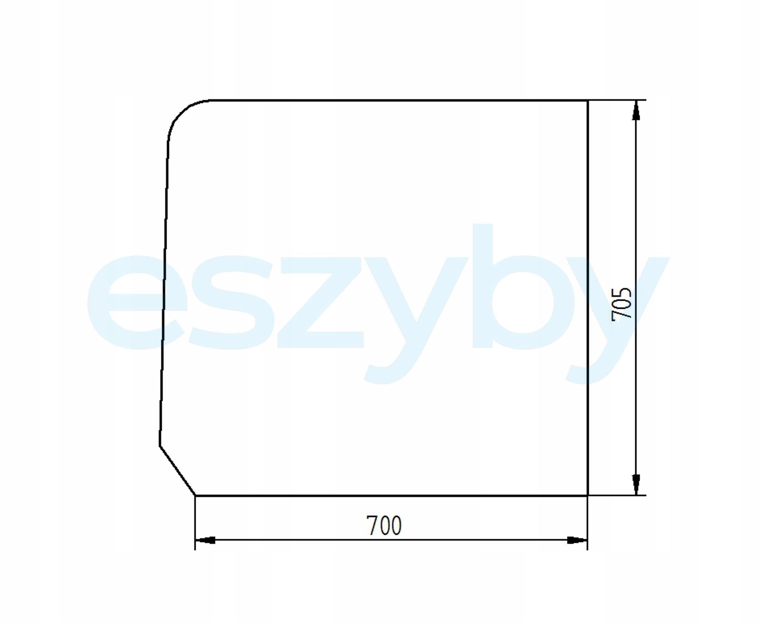 sklo Case série 2100 E/v kabina Buisard dveře