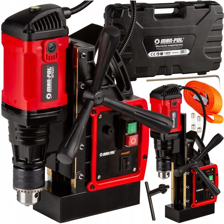 Magnetická vrtačka Malá Lehká 15 kg 1480 W Magnetovka 11500N 700 ot/min
