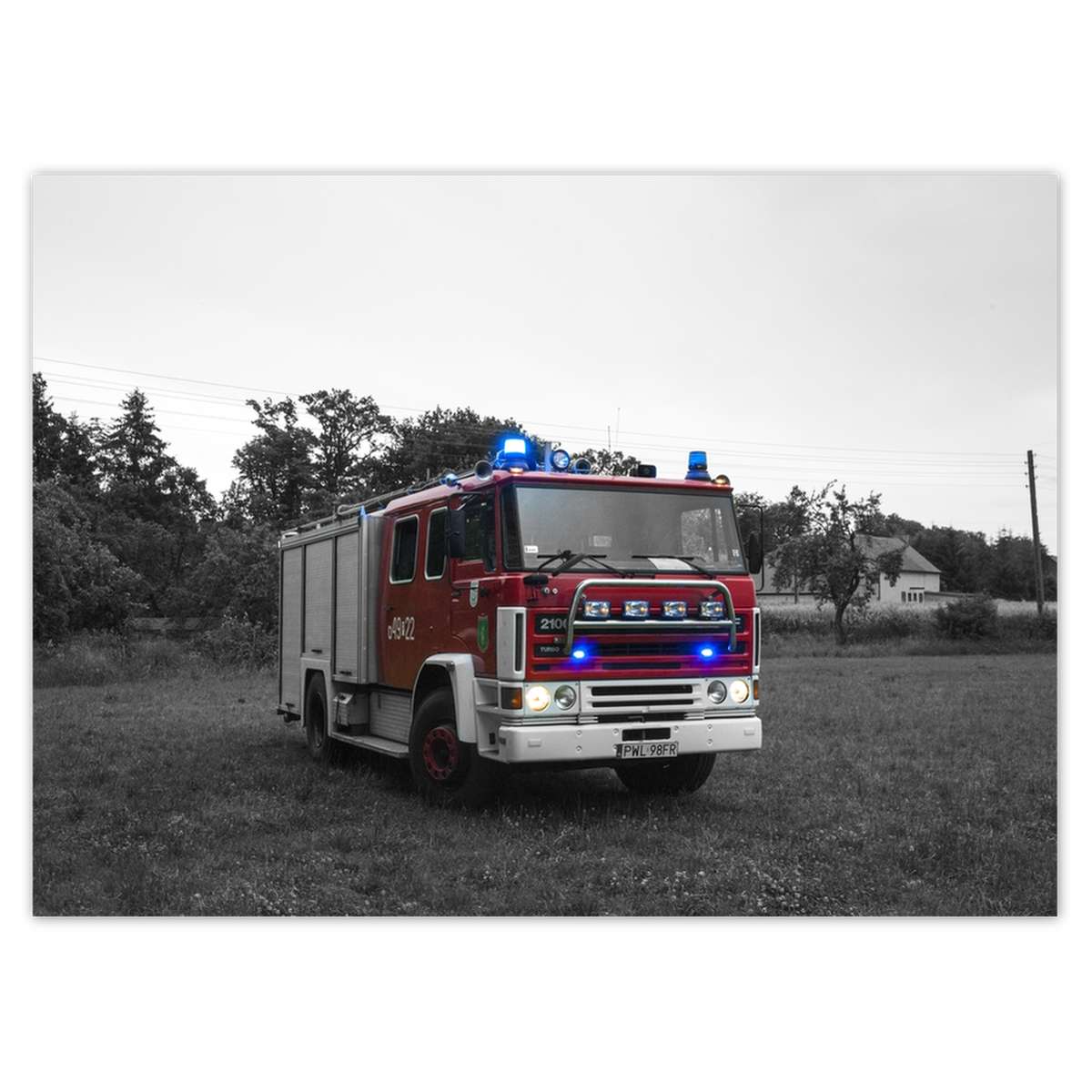 Fototapety 254x184 Hasičský vůz