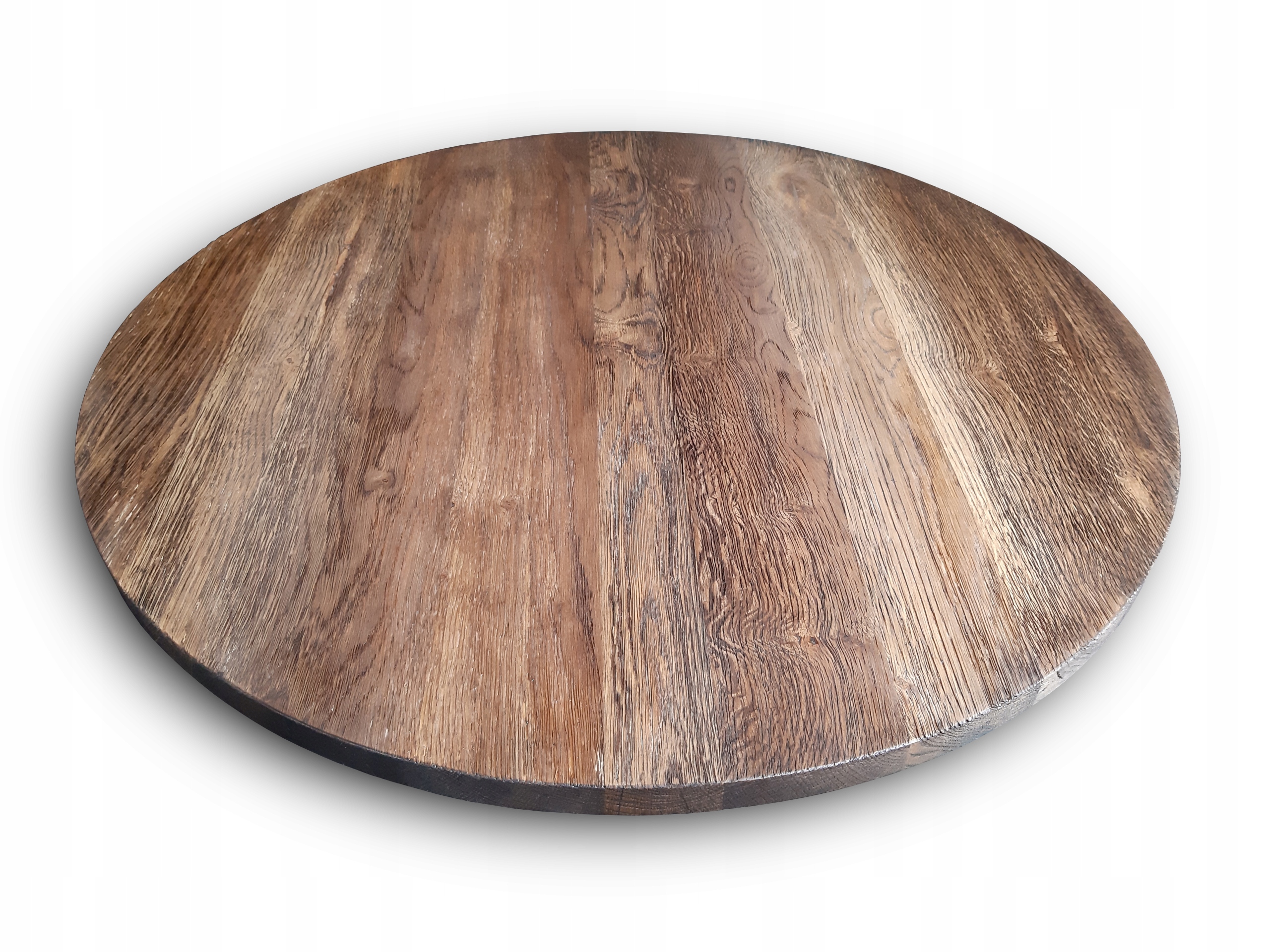 Blat LITY DĄB OKRĄGŁY fi50 x2cm STÓŁ STARE DREWNO Marka Woodii