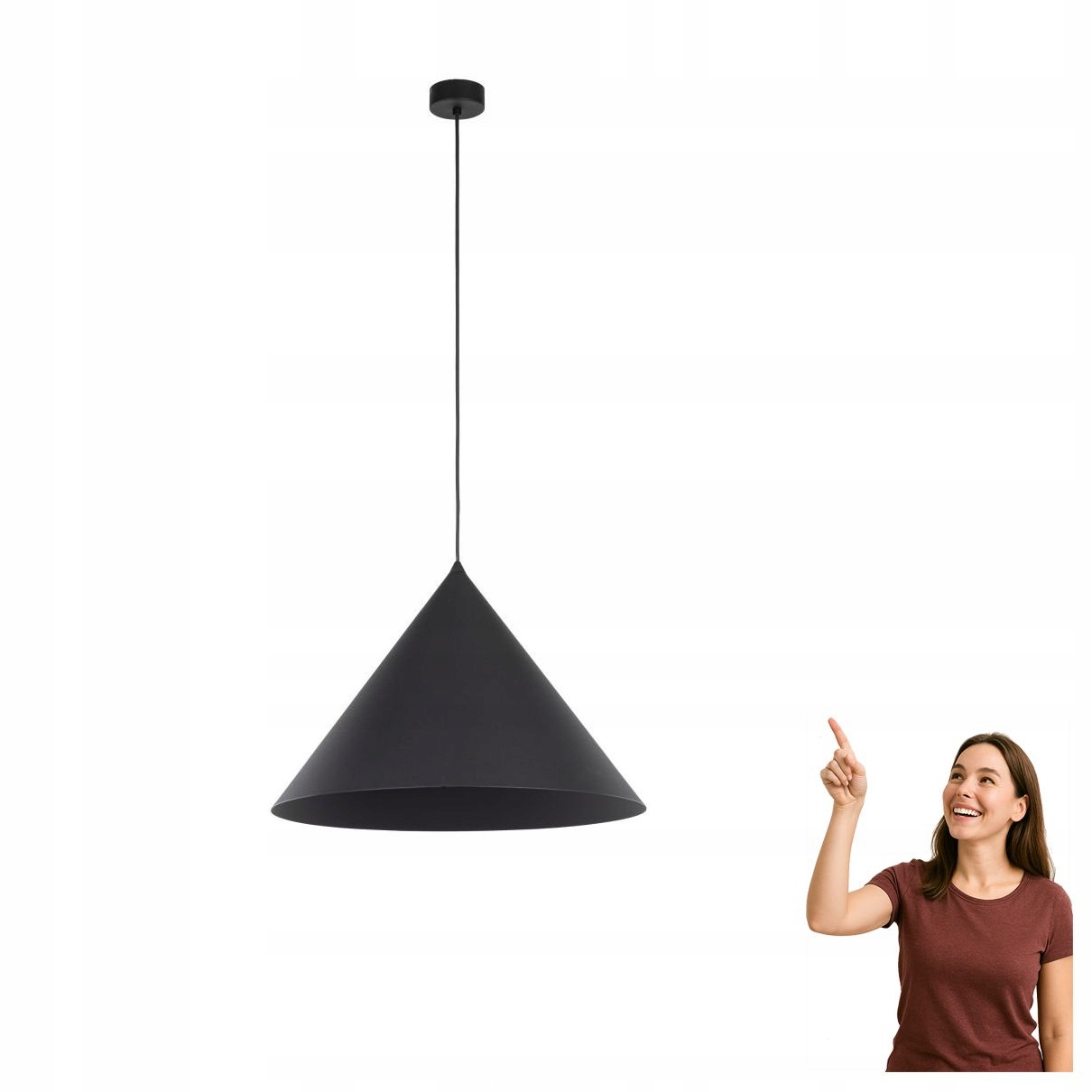 Závesná lampa Cono Black 10059 Tk Lighting
