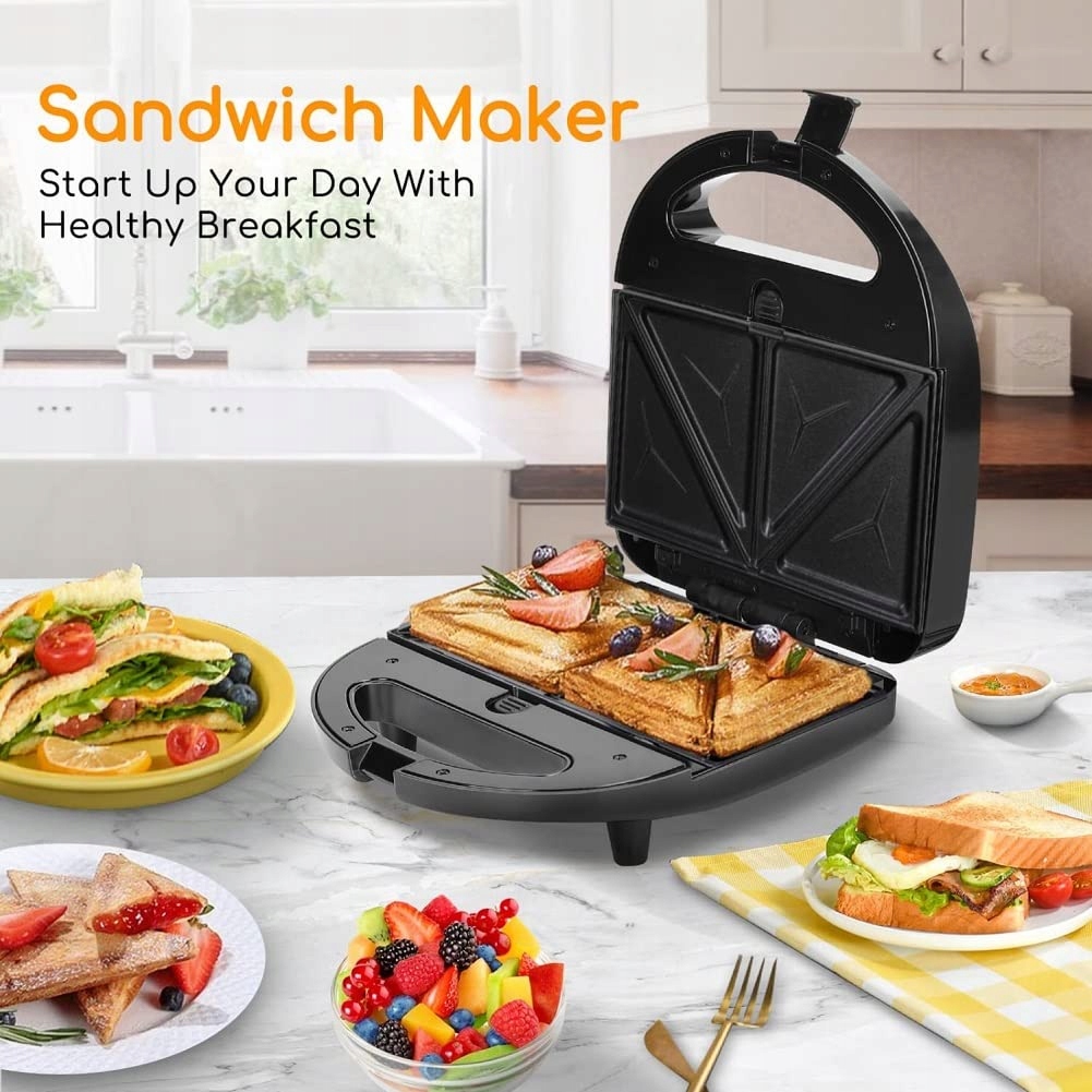 SOKANY Urządzenie 6w1 750W Opiekacz Gofrownica Grill Donut Maker — miniatura 5