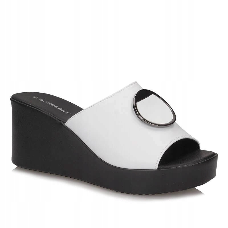 Pohodlné Nazouváky na klínku T.Sokolski L25-246 Wht