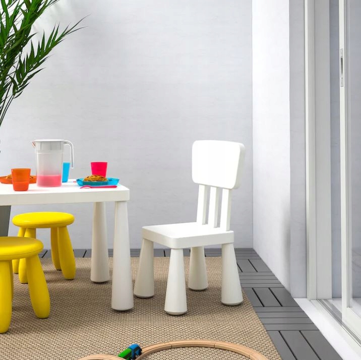 IKEA MAMMUT KRZESEŁKO DLA DZIECKA BIAŁY Marka Ikea
