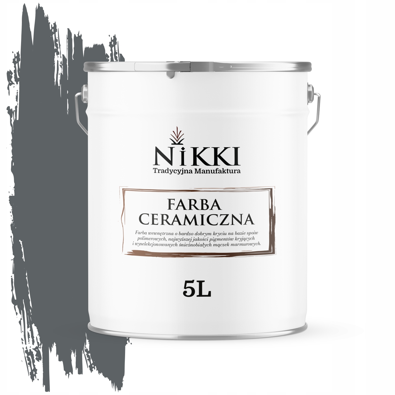 Keramická Stropná Farba Antracitová H0912 Hlboká Matná Na Steny 5 L