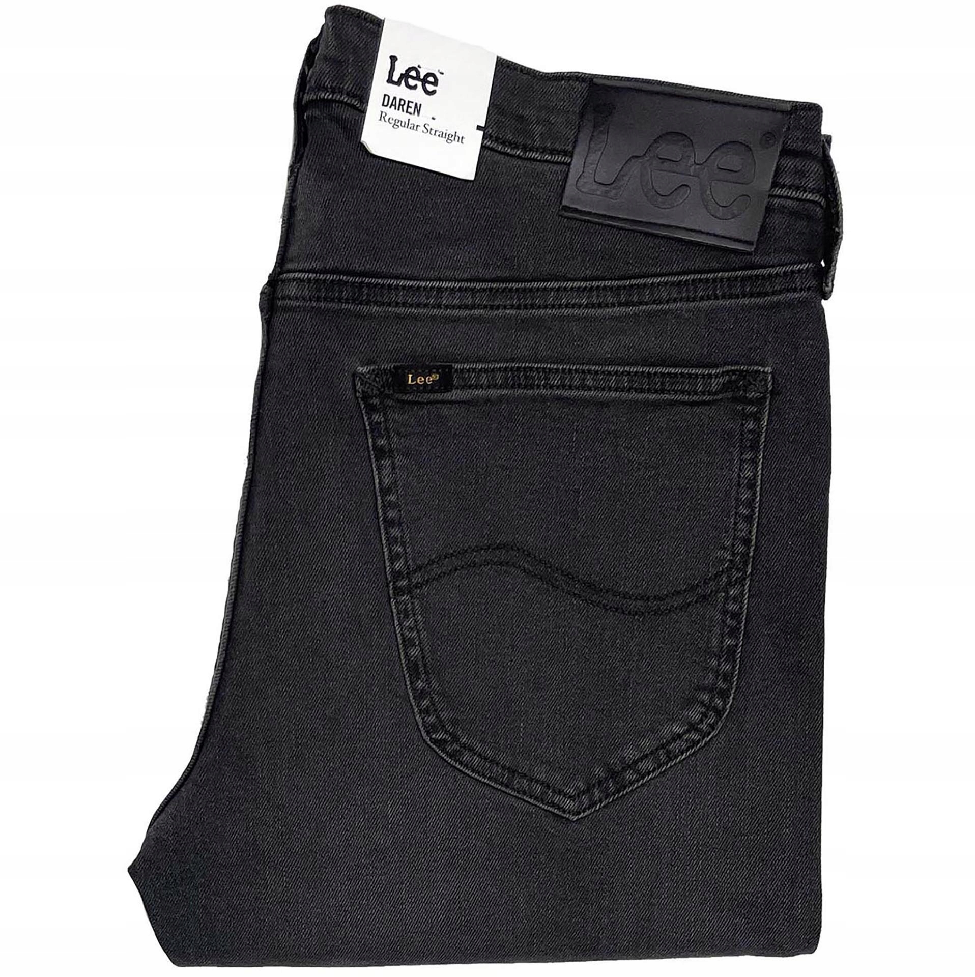 Lee Daren Zip Fly Black Helen pánské džíny rovné regular W33 L30