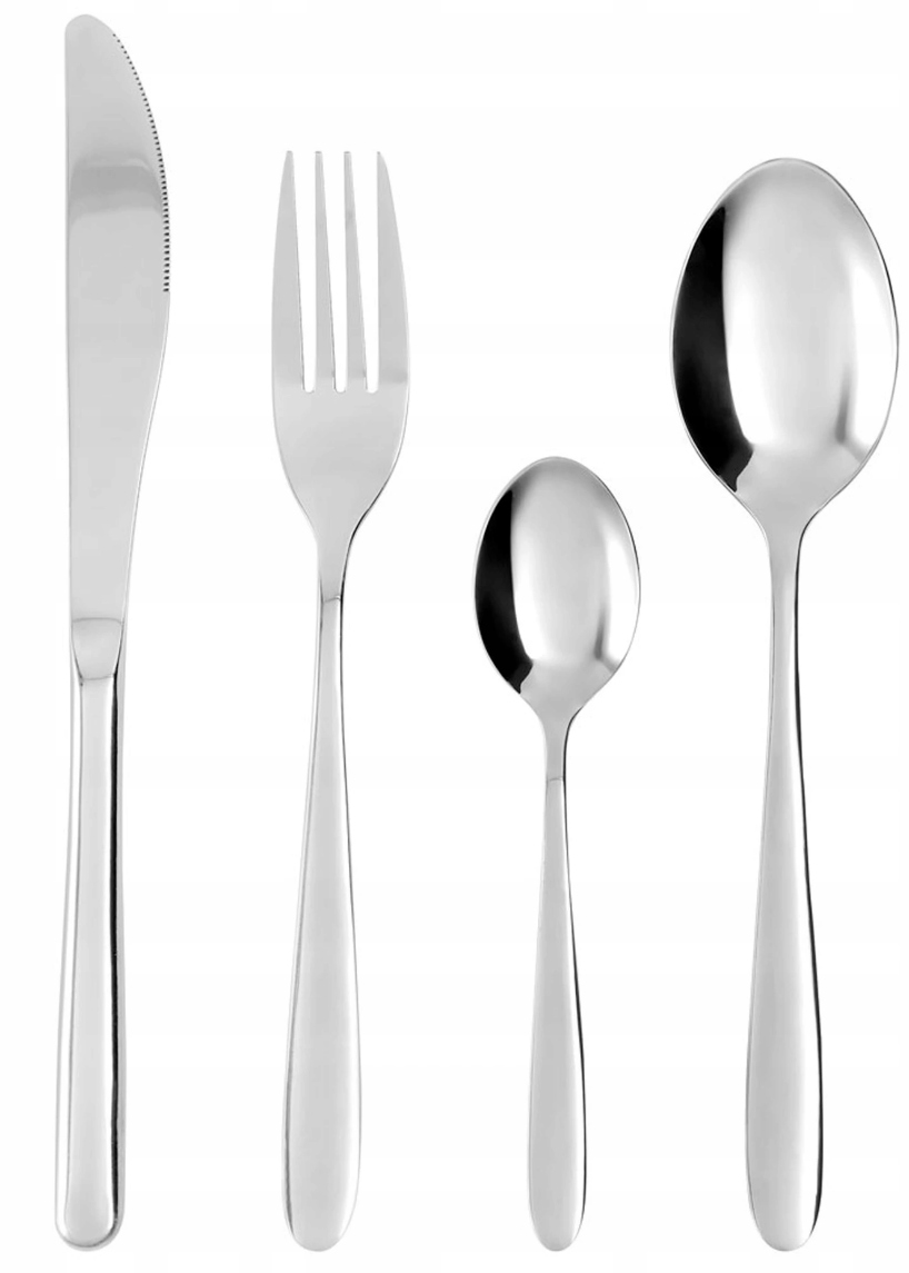 KOMPLET 24 SZTUĆCÓW ZESTAW 6 OSÓB AMBITION Wykończenie połysk