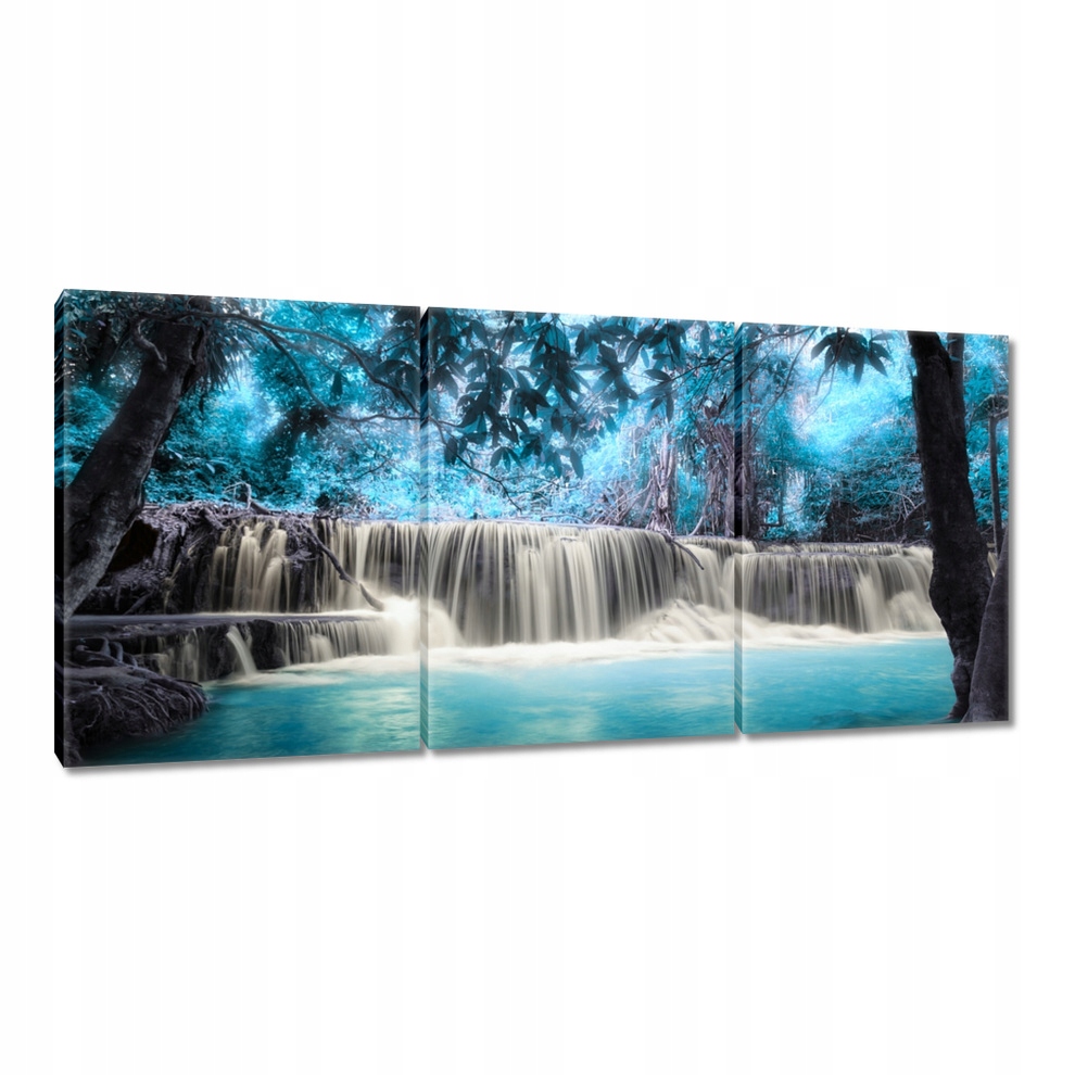 Obraz 150x70 Modrý vodopád