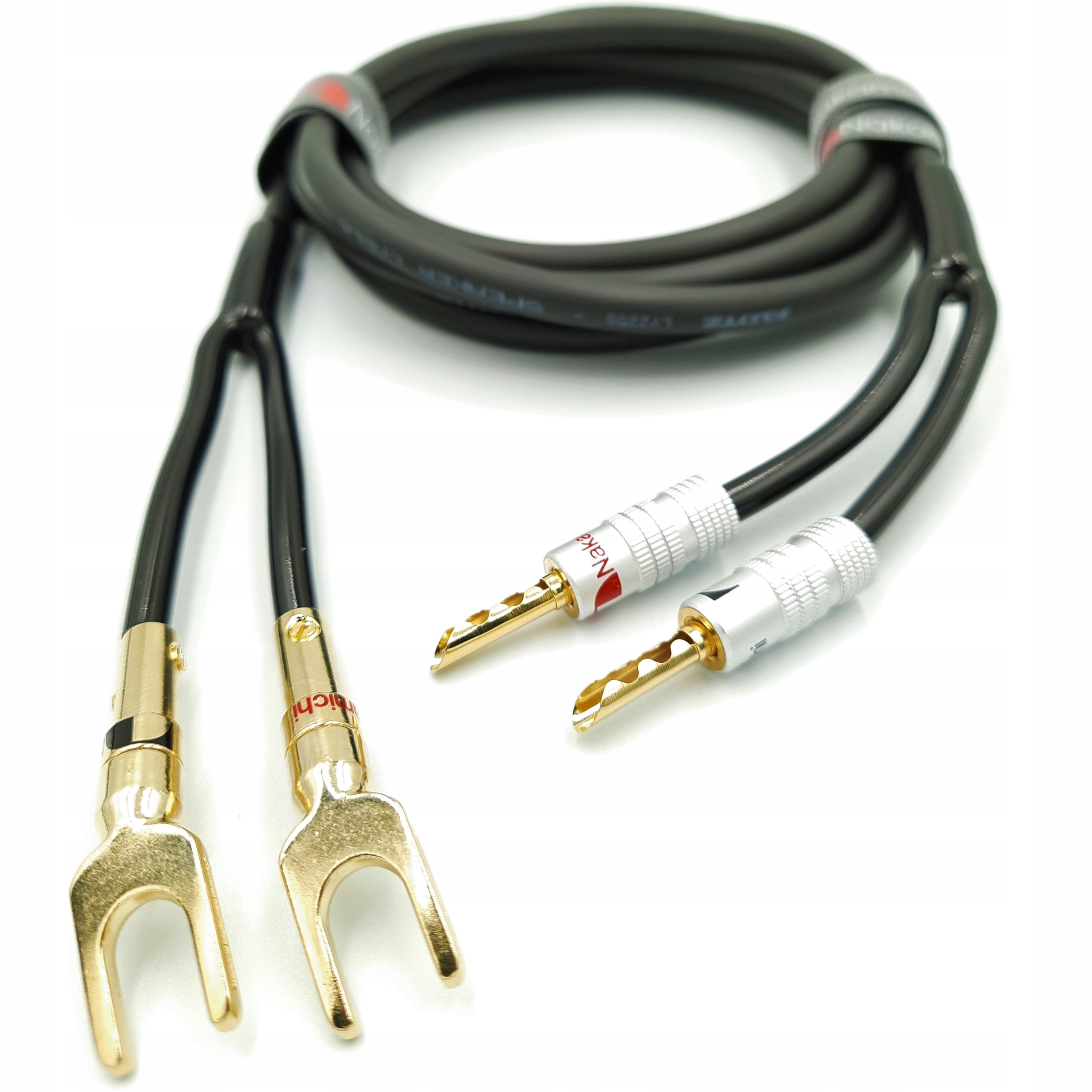 Reproduktorový Kabel Nakamichi Ofc 2x4mm² banánkové vidlice Bfa 4 m