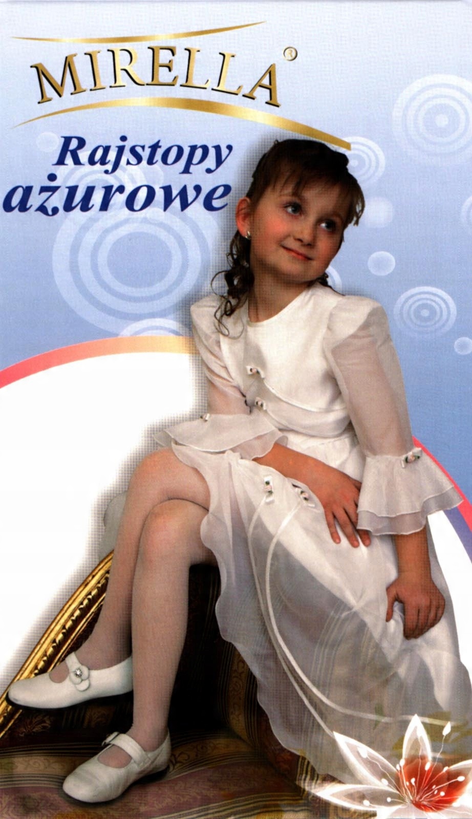 

Rajstopy ażurowe komunijne róża Mirella 140-146