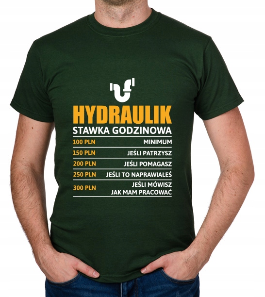 

koszulka Hydraulik stawka godzinowa prezent