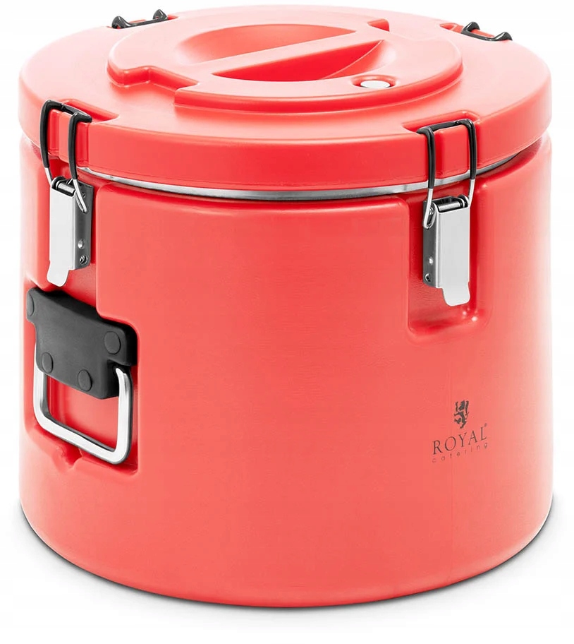 Obedový termobox Royal Catering 15 l, odtiene červenej farby