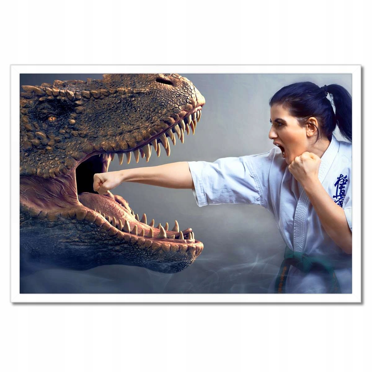 Plakáty v rámu 60x40 Silný útok Dinosaurus