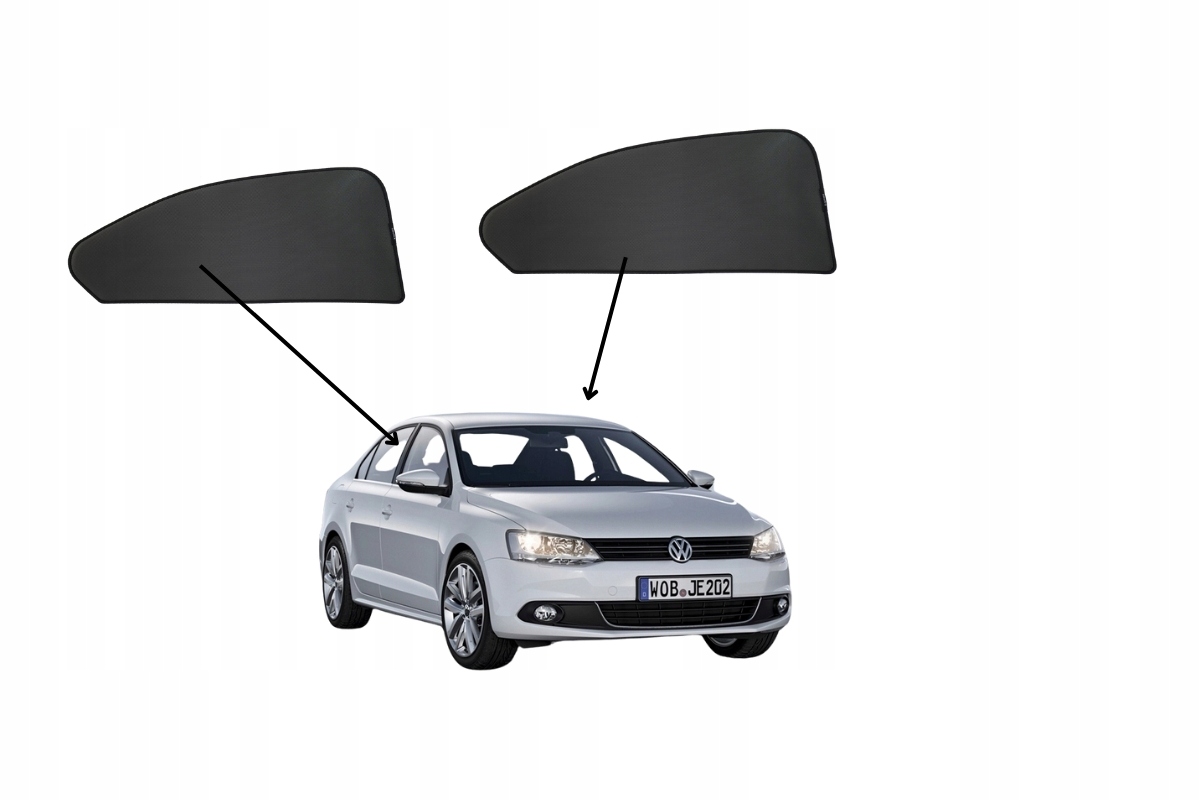 Protislnečné clony do Vw Jetta VI, 2010-2018, magnety, sada 2ks