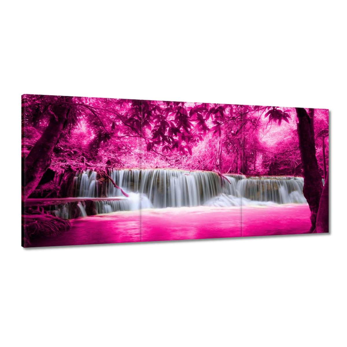 Obrazy 210x100 Ružový vodopád Krajina