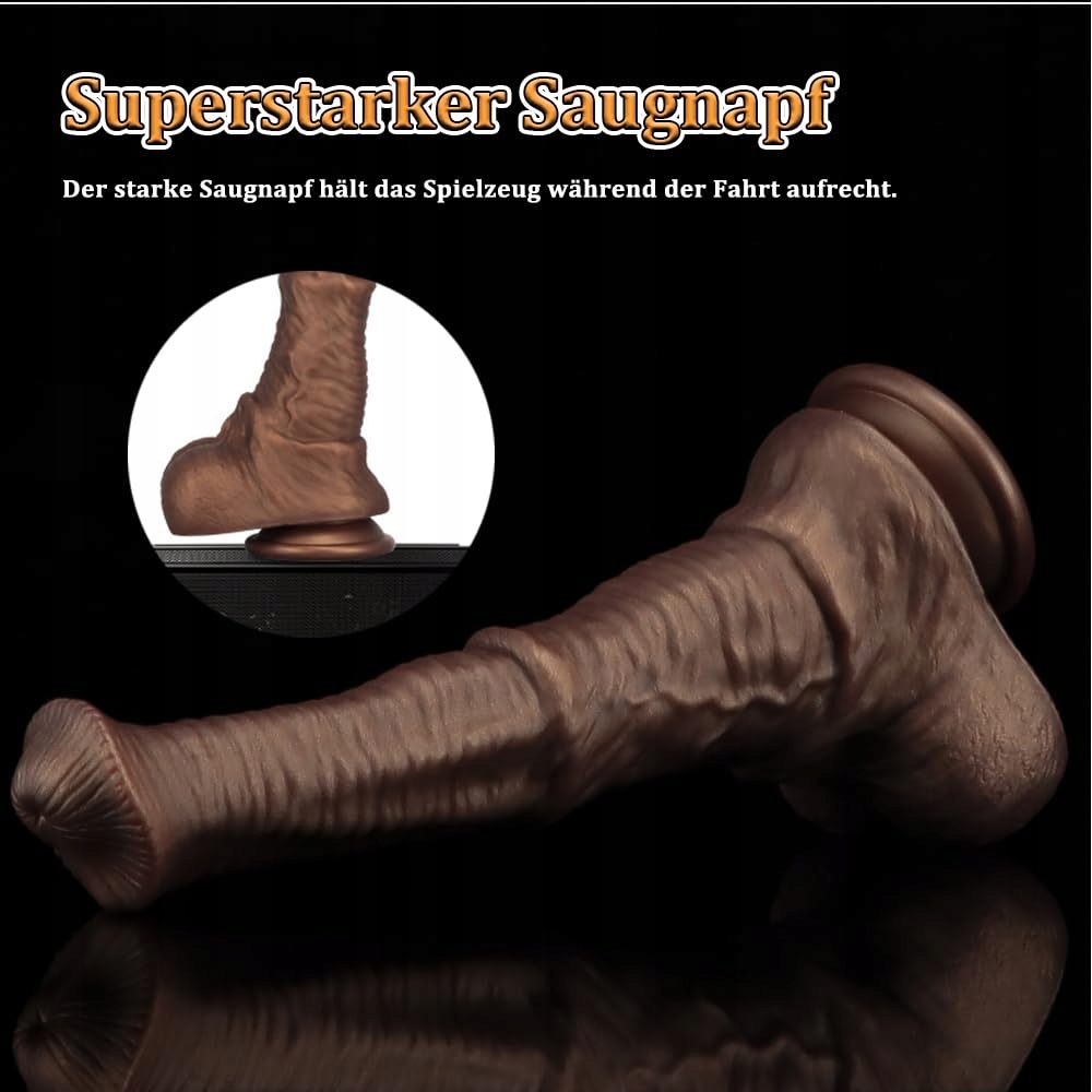 TCSKIOS Realistyczny Dildo Koński XXL Silikonowy Z Przyssawką — miniatura 3