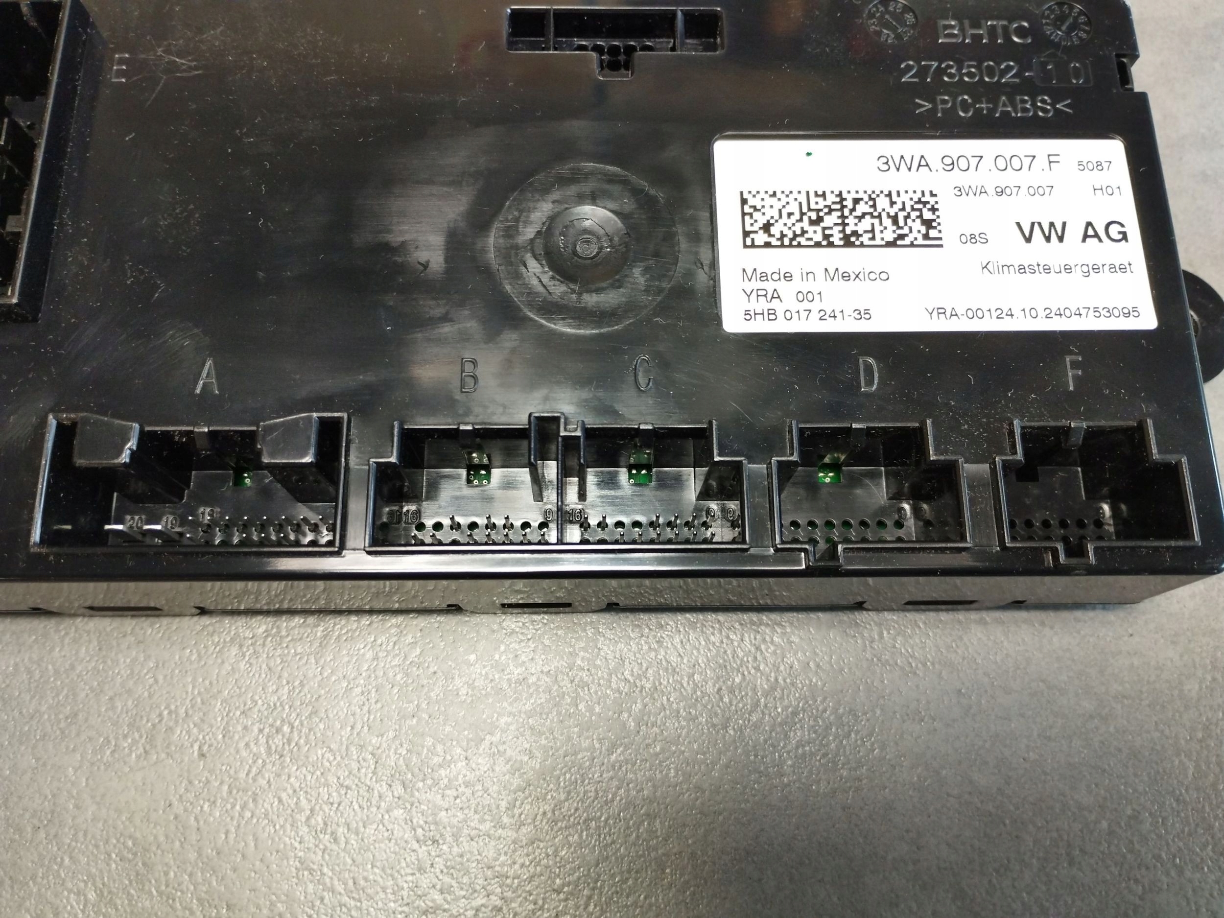 Cupra Formentor module control unit of the air conditioning 3WA907007F