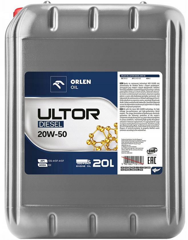 Orlen Ultor Diesel 20W50.20l