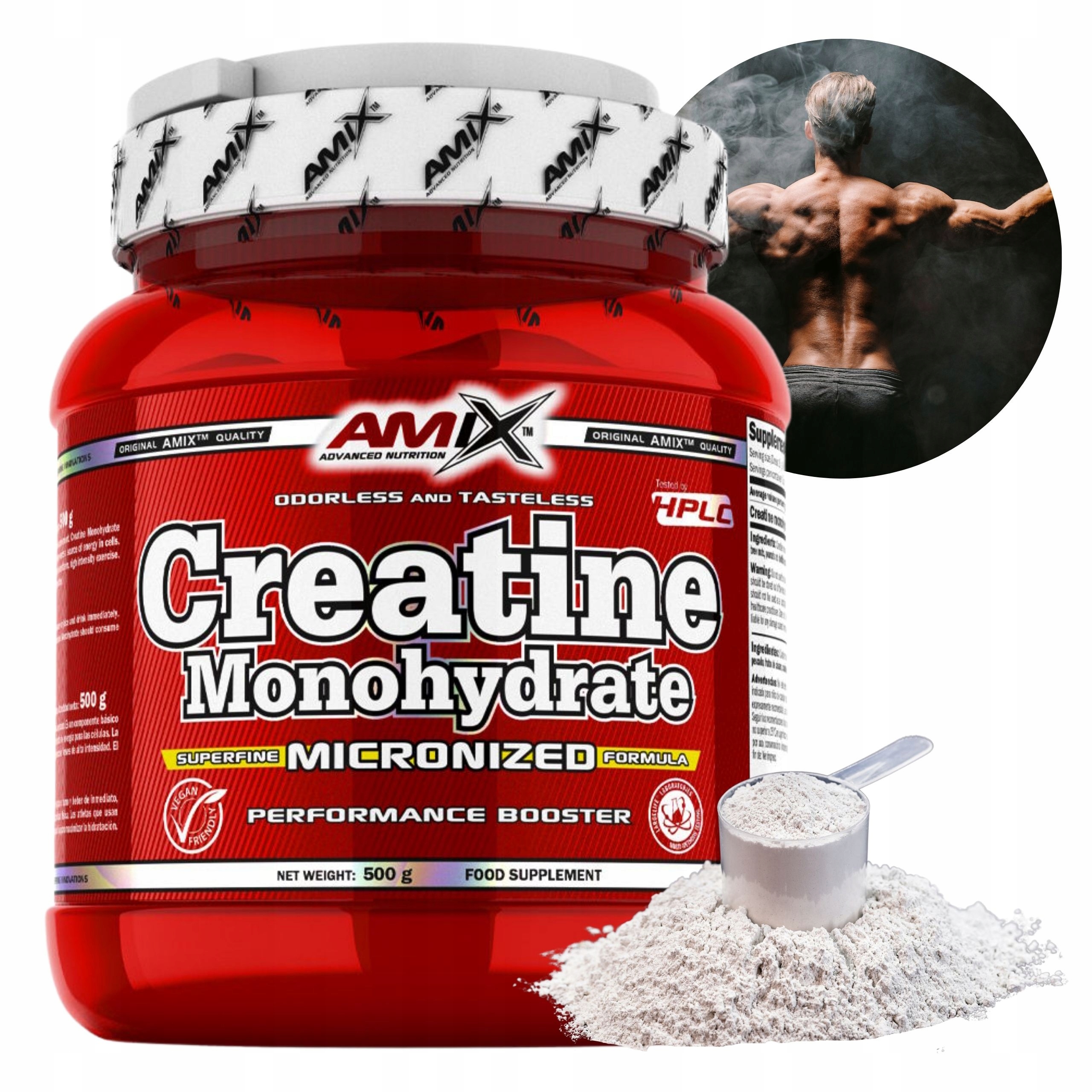 Amix Creatine Kreatin Monohydrat Monohydrant 500 g creatine monohydrát