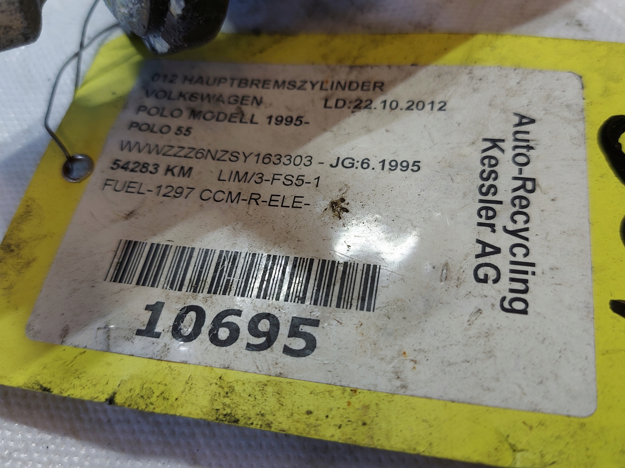Servofreno VW POLO 6N 1.4 B 311916