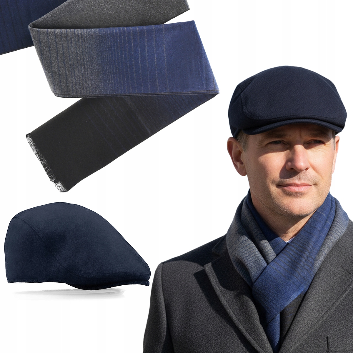 Pánská šála a šála Pako Jeans Elegantní komplet pro něj