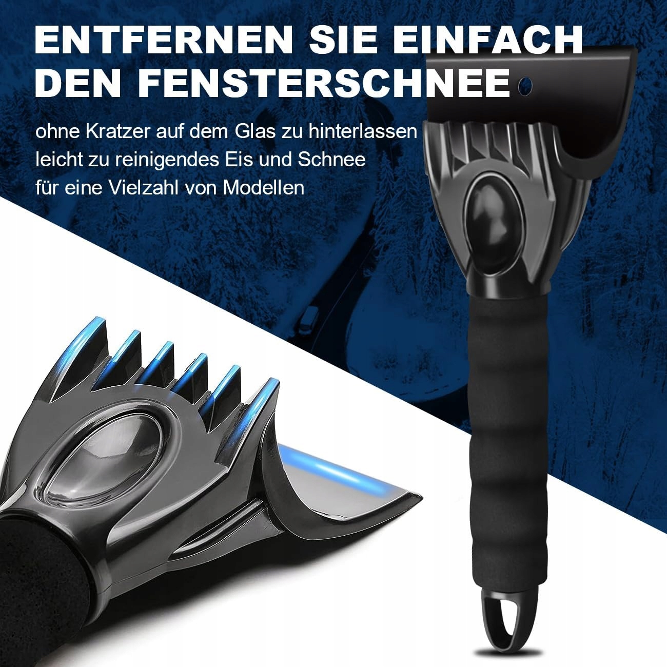 Skrobaczka do szyb samochodowych, trwała i stabilna, ergonomiczna, EAN (GTIN) 6901726575008