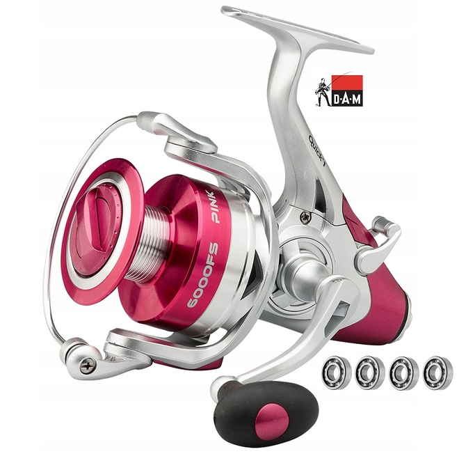 Dam Quick Pink 1 Fs 6000 Volný Chod 4-BB Alu Spool 5,1:1 +vlasec