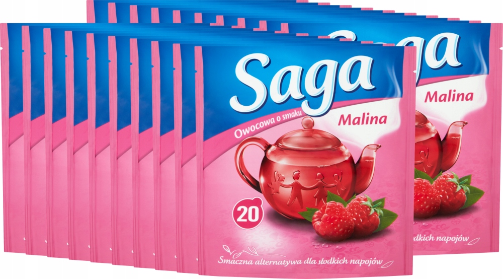 Herbata owocowa Saga malina 400szt