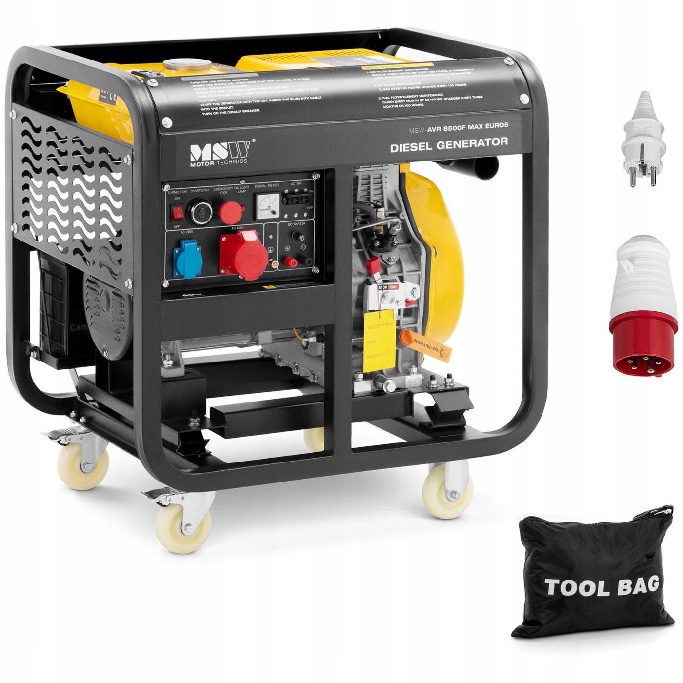 Generator Inwertorowy 8500 W Diesel Mobilny Euro 5