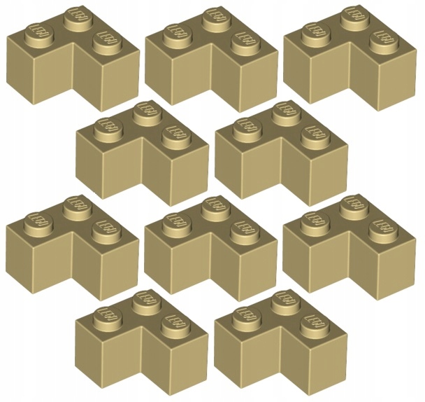 

Lego Klocek Narożnik 2x2 Beżowy (2357/4124455) x10