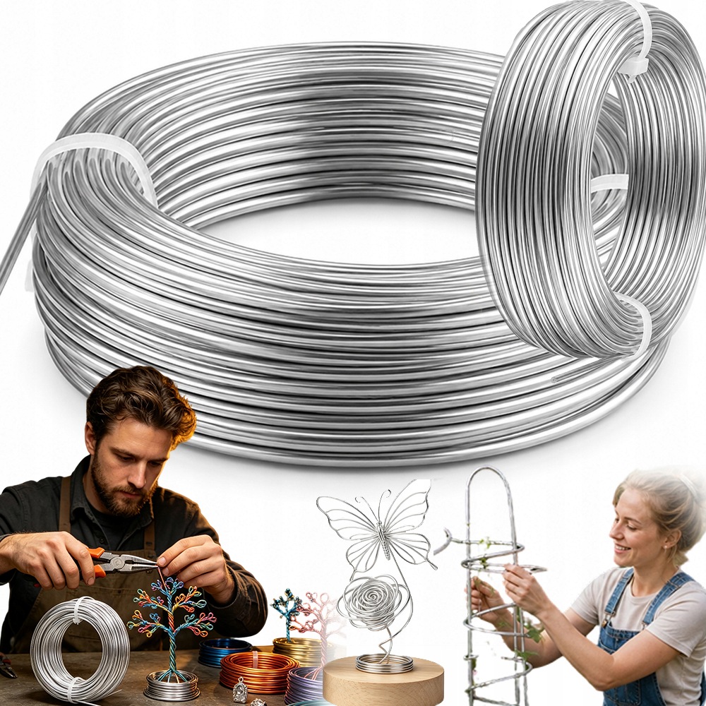 Hliníkový Drát Neopracovaný, Čistý Povrch Pro Osobní Diy Projekty