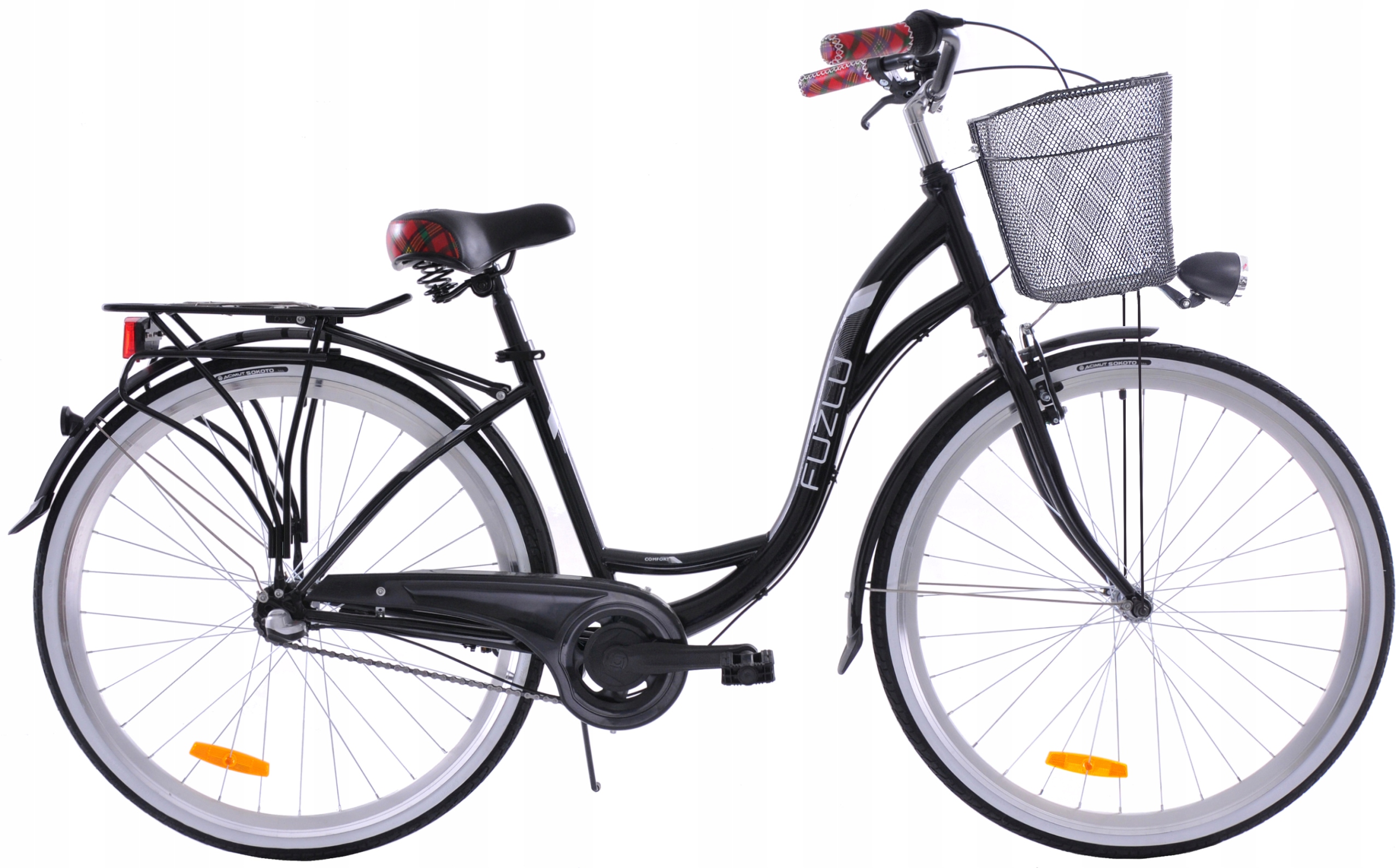 Rower Miejski 28 Damski Fuzlu Nevada 3S Kosz metal