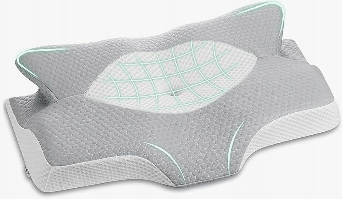 Elviros ortopedyczna poduszka pod głowę z pianki memory, ergonomiczna