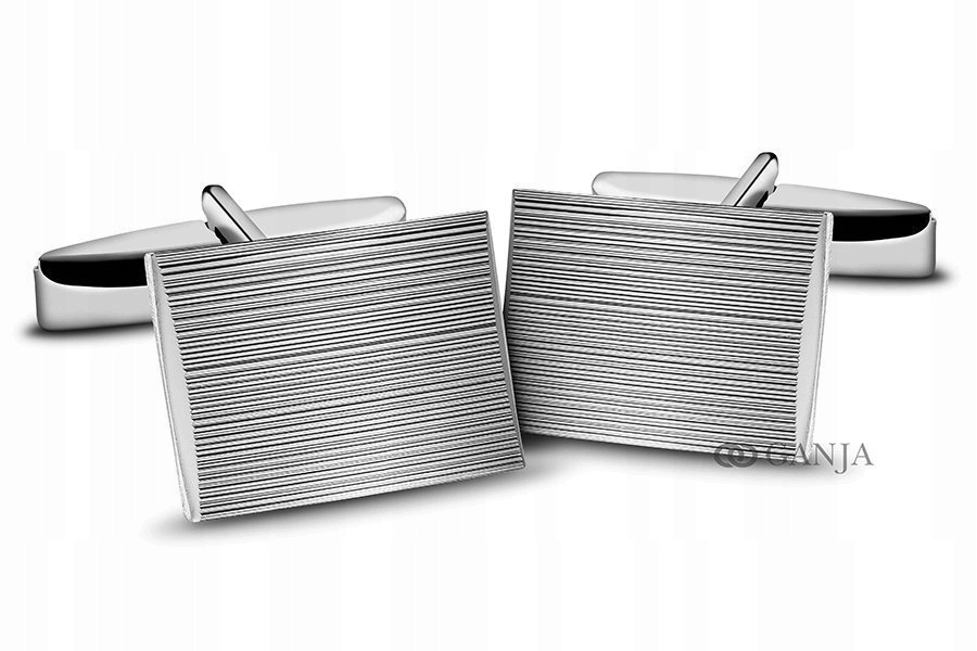 

Spinki srebrne do mankietów 925 rodowane SP14 Ślub