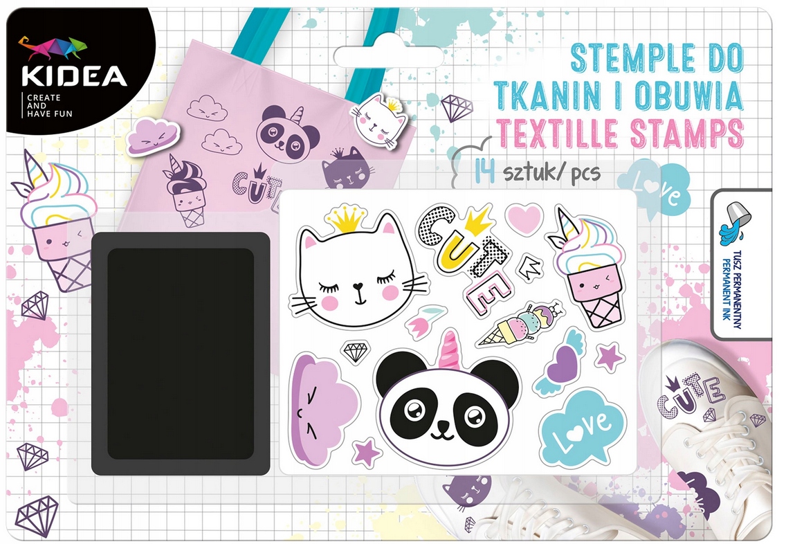 

Zestaw Stempli Do Tkanin I Obuwia Kidea 14 Szt