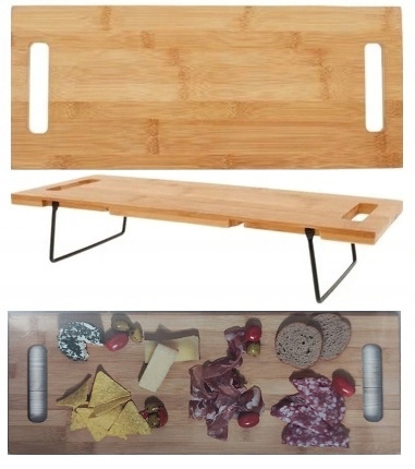 

Taca Do Serwowania Przekąsek Na Nóżkach Bambus