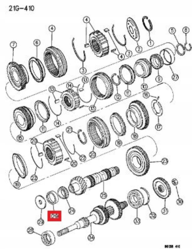 TULEJA gearboxes CHRYSLER VOYAGER DODGE JEEP M / 04797325