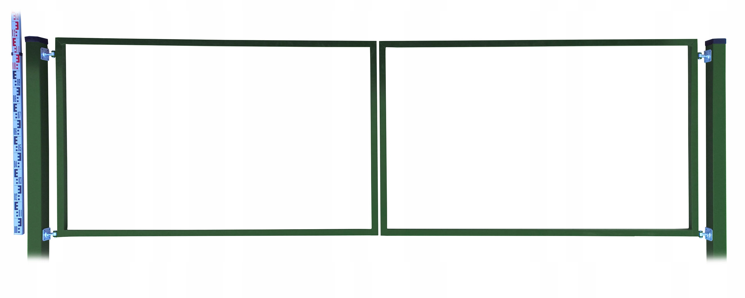 Brána Rama pro štafle a panely 120 cm Zelená RAL6005 Sloupky štafle