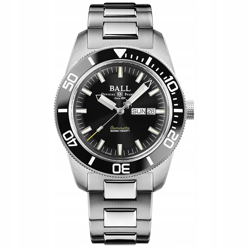 Pánské Hodinky Ball DM3308A-SC-BK stříbrné