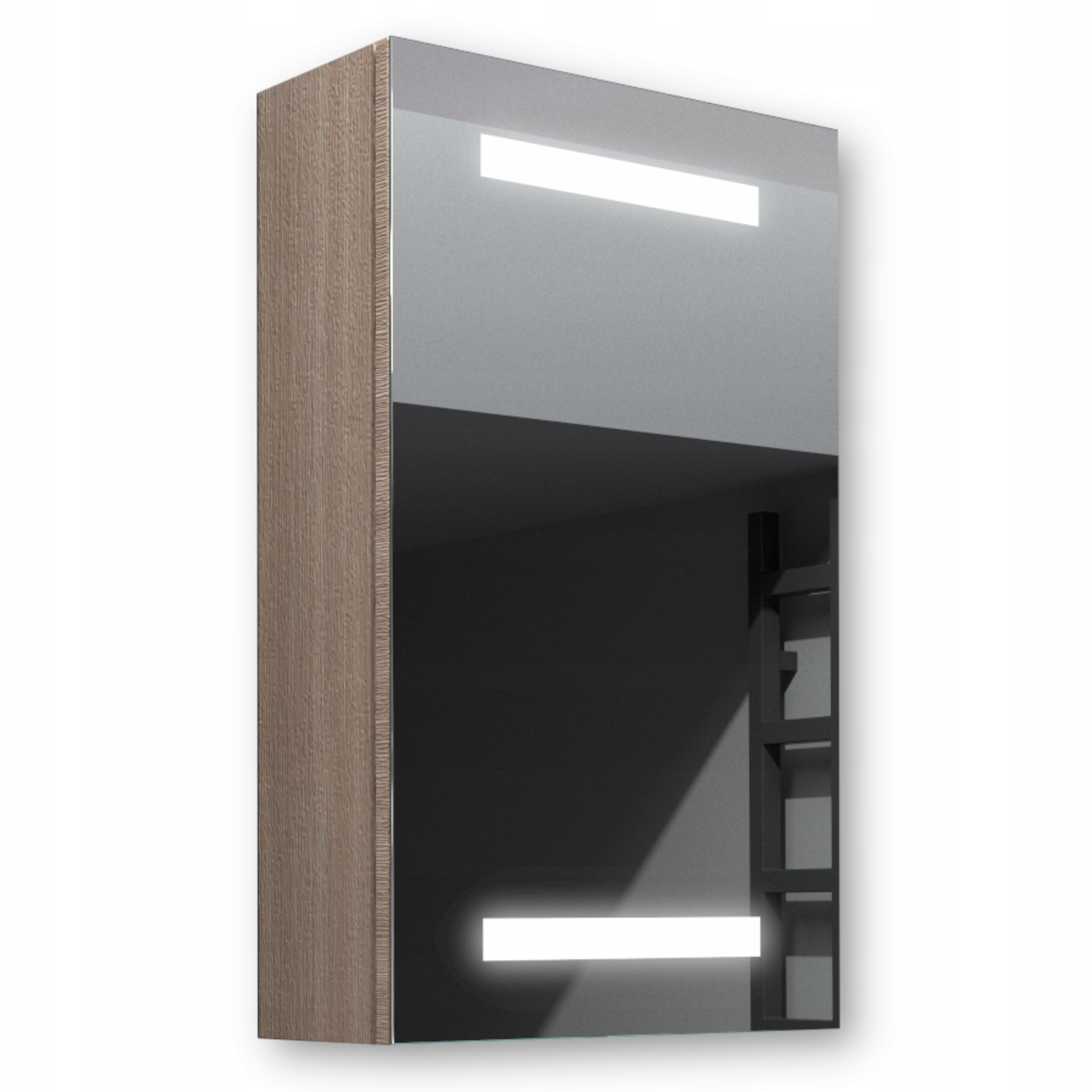 Dřevěná skříňka 40x70 Led zrcadlo Ares Sonoma