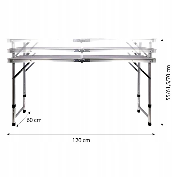 ZESTAW TURYSTYCZNY STÓŁ STOLIK SKŁADANY KEMPINGOWY 4 KRZESŁA SKŁADANE Rodzaj stół i krzesła