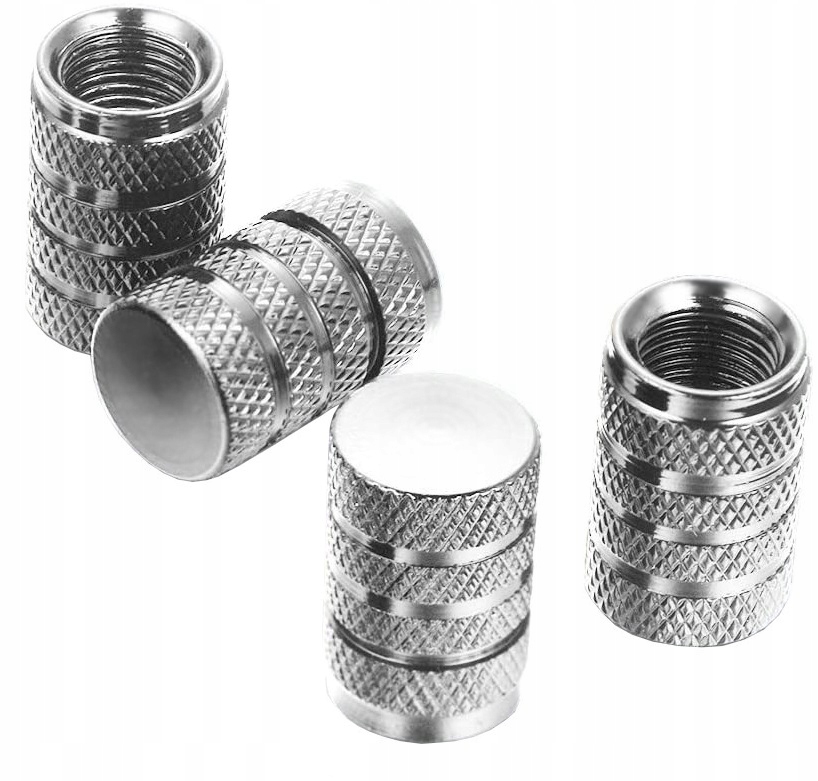 

Nakrętki Na Wentyle Kapturki Metalowe Srebrne