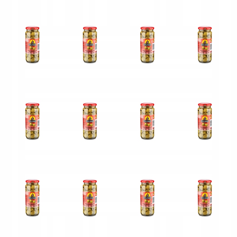 Španělské zelené olivy drilované 340 g/160 g Figaro X12