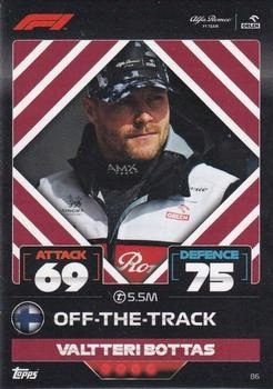 Turbo Attax 2022 86 Valtteri Bottas (Alfa Romeo