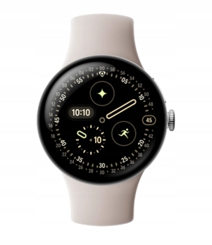Google Pixel Watch 4 41mm Srebrny (Beżowy Pasek)