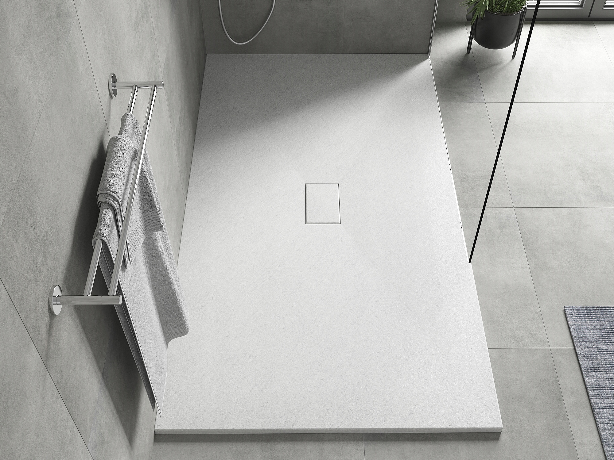 MEXEN HUGO BRODZIK PROSTOKĄTNY SMC 200x100 BIAŁY Szerokość 200 cm