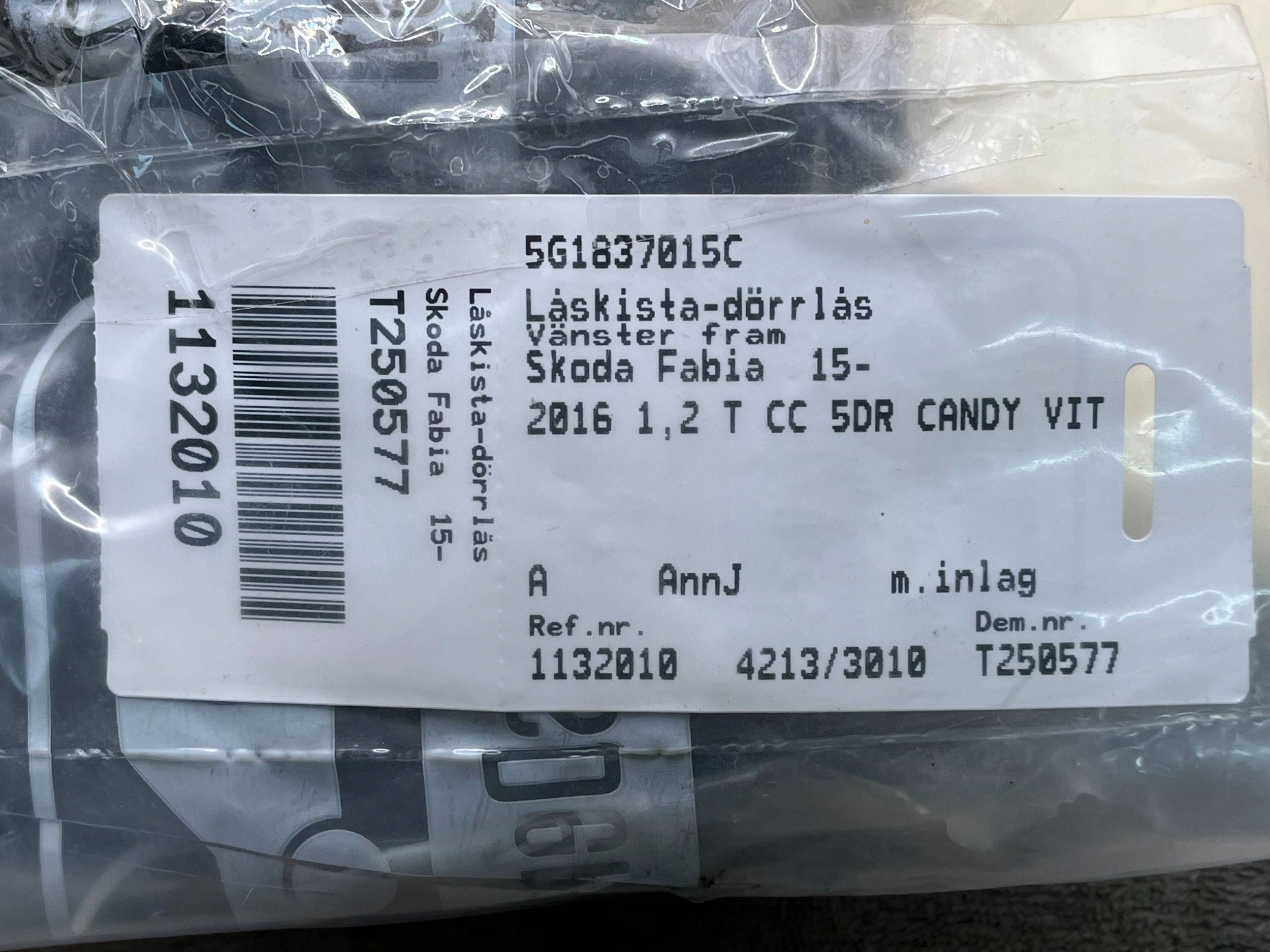 lock door left front front 5TB837015A VW CRAFTER e-CRAFTER II 18-24 !J