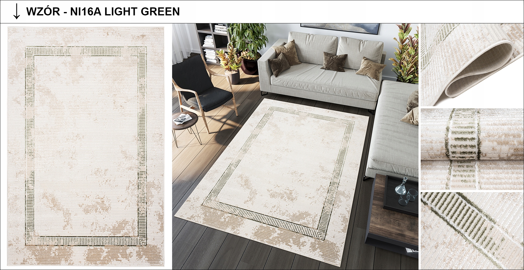 Dywan CRYSTAL 200x300 Z Połyskiem Nowoczesny Modny Miękki Różne Wzory Materiał wykonania poliester