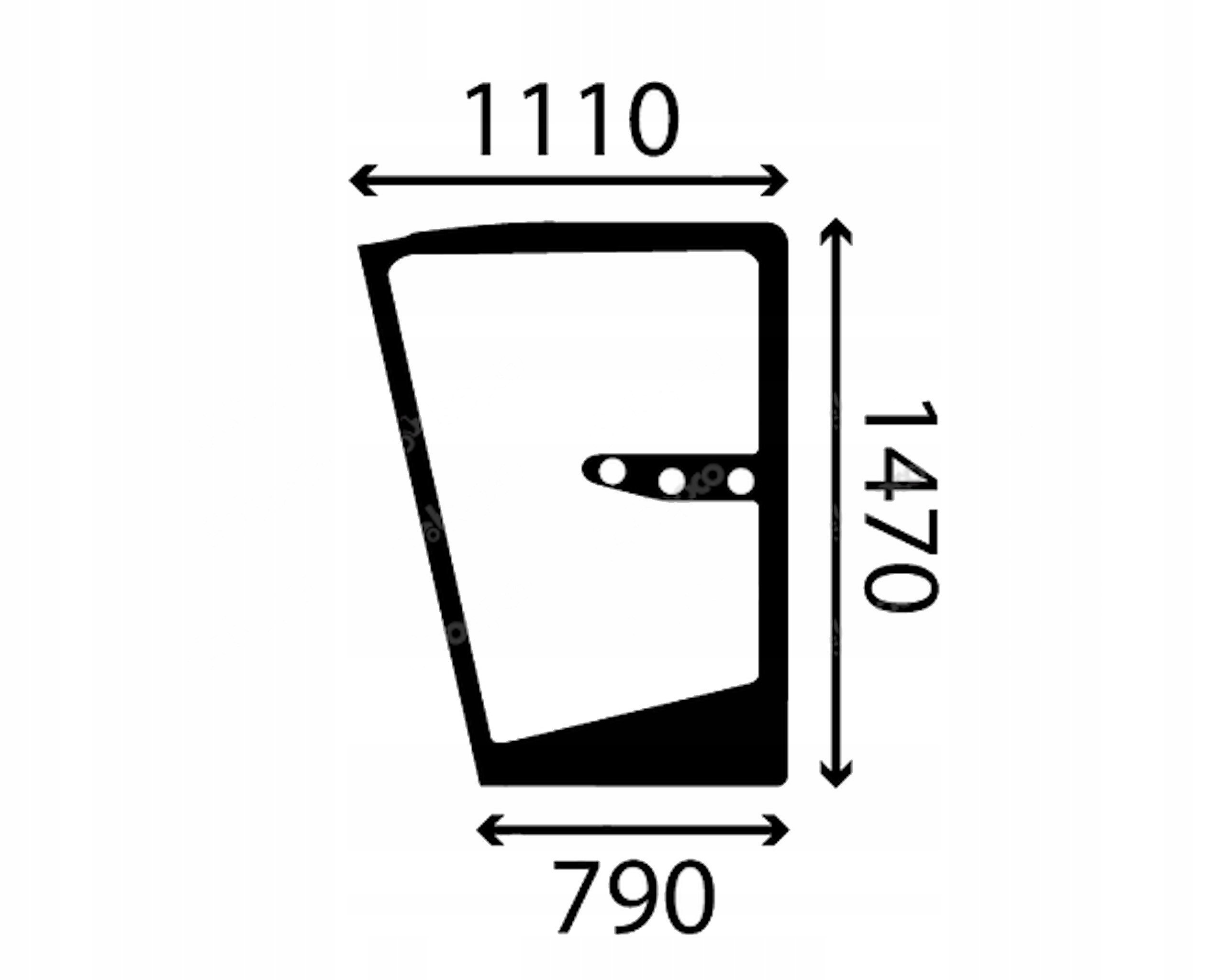 sklo kombajnu Claas Lexion Medion Jaguar dveře L